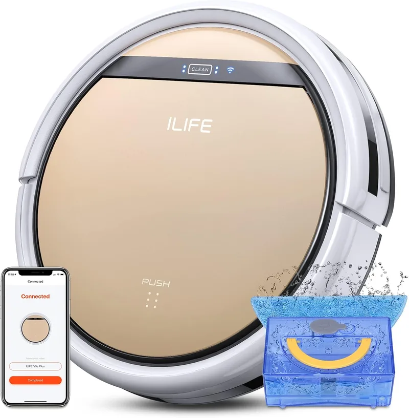 ILIFE V5s Plus Robot Aspirador y Fregador con App, Alexa y Google Assistant