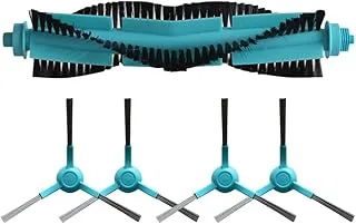 Kit de cepillo lateral y rodillo central compatible con Cecotec Conga 3290, 3490 Elite, 4090, 4690, 5090, 5490, 6090 y 7090